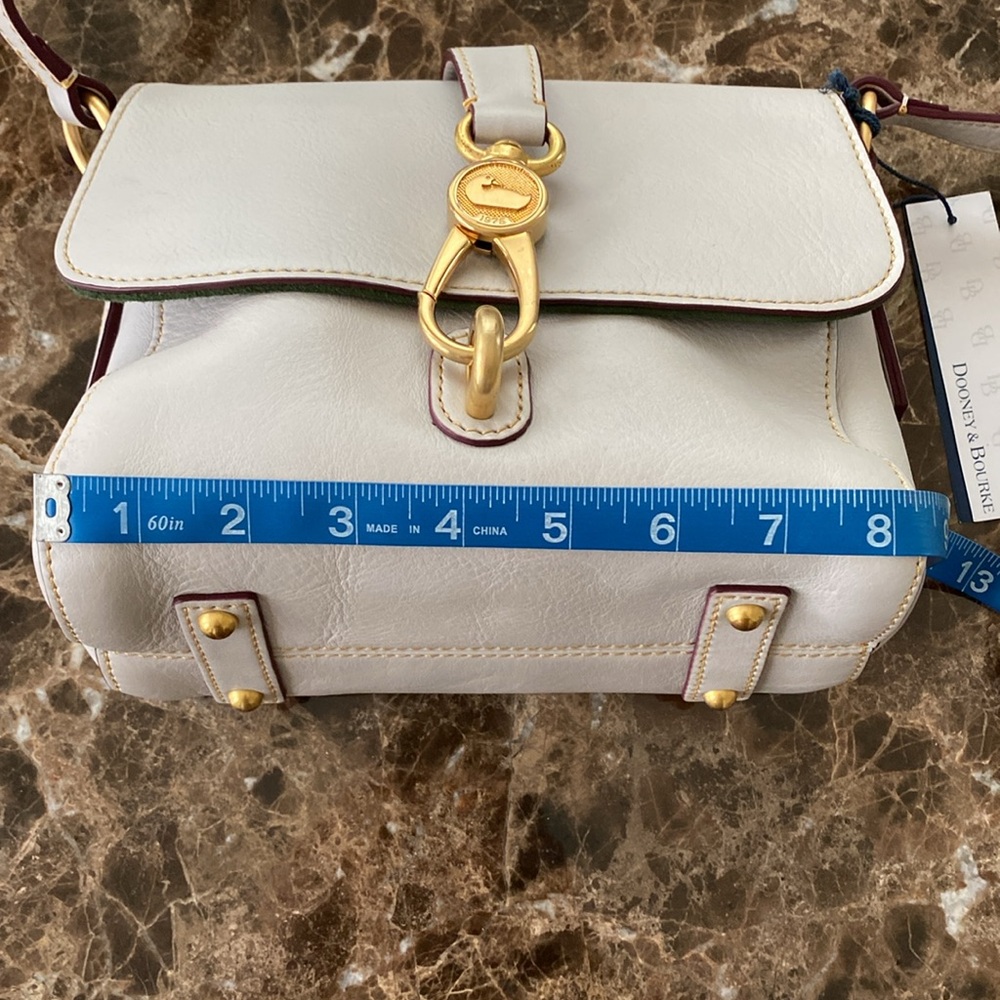 NWT FLORENTINE Dooney & Bourke ECRU Leather Crossbody/Shoulder Bag - Picture 7 of 9